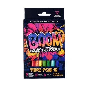 Flamastry 10 kol. Koh-I-Noor Karton Boom