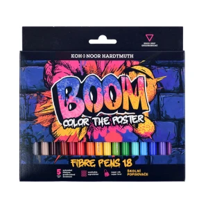 Flamastry 18 kol. Koh-I-Noor Karton Boom