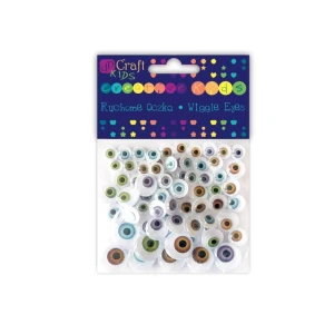 Ozdoba Oczy Naturalne Mix DP Craft Kids a'72