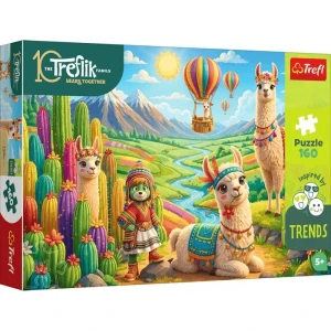 Puzzle Ramkowe Trefl Kolorowe Lamy 160