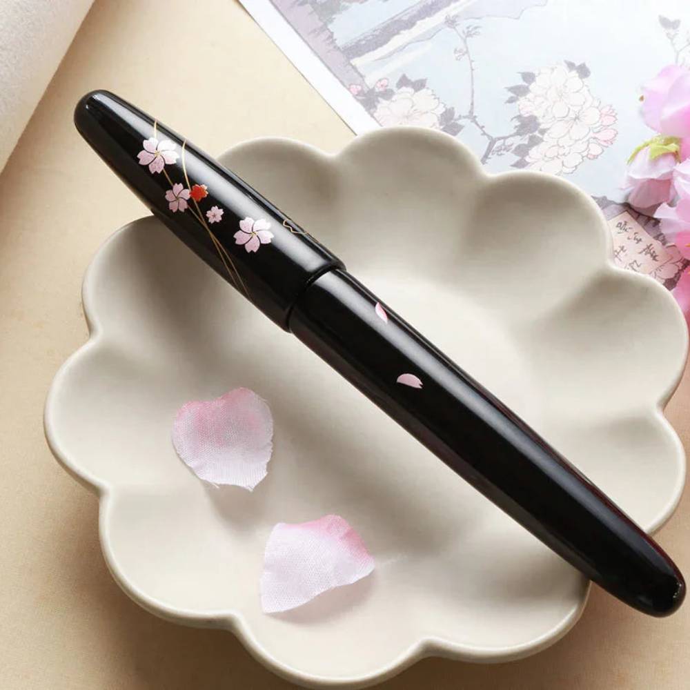 Pióro Wieczne Wancher DP Echizen Urushi Sakura Zukiyo 1.jpg