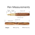 Pióro Wieczne Wancher Sekai Densho Tigerwood rozmiar 4kątnego.jpg