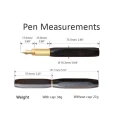 Pióro Wieczne Wancher Sekai Dencho Ebony 6Facets rozmiar.jpg