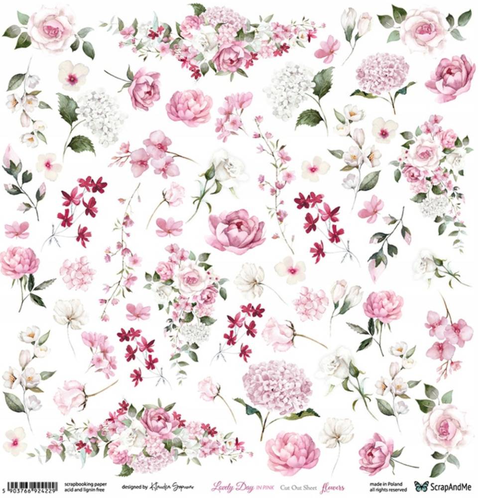 Papier wycinanka Lovely day in pink kwiaty.jpg