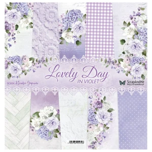 Zestaw Papierów 12x12" ScrapAndMe Lovely Day In Violet