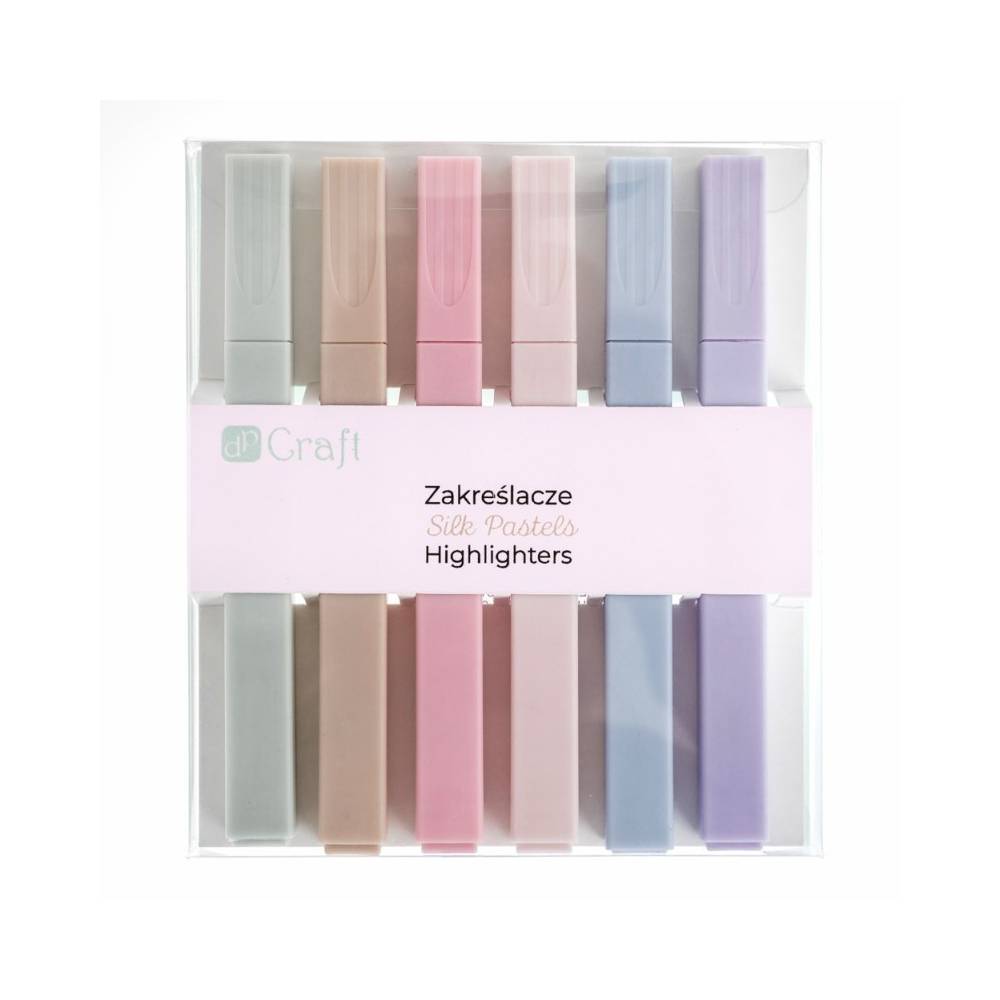 DPSG-007 Zakreślacze Zestaw Silk Pastel DP Craft 6 kol..jpg