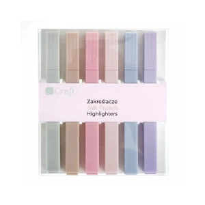 Zakreślacze Zestaw Silk Pastel DP Craft 6 kol.