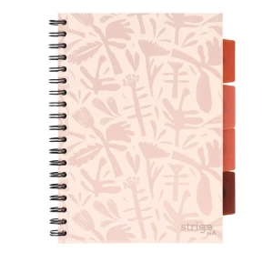 Kołozeszyt Kratka B5/100 Strigo Floral Beżowy
