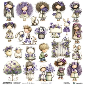 Papier 12x12" ScrapAndMe Kids 1 Wycinanka