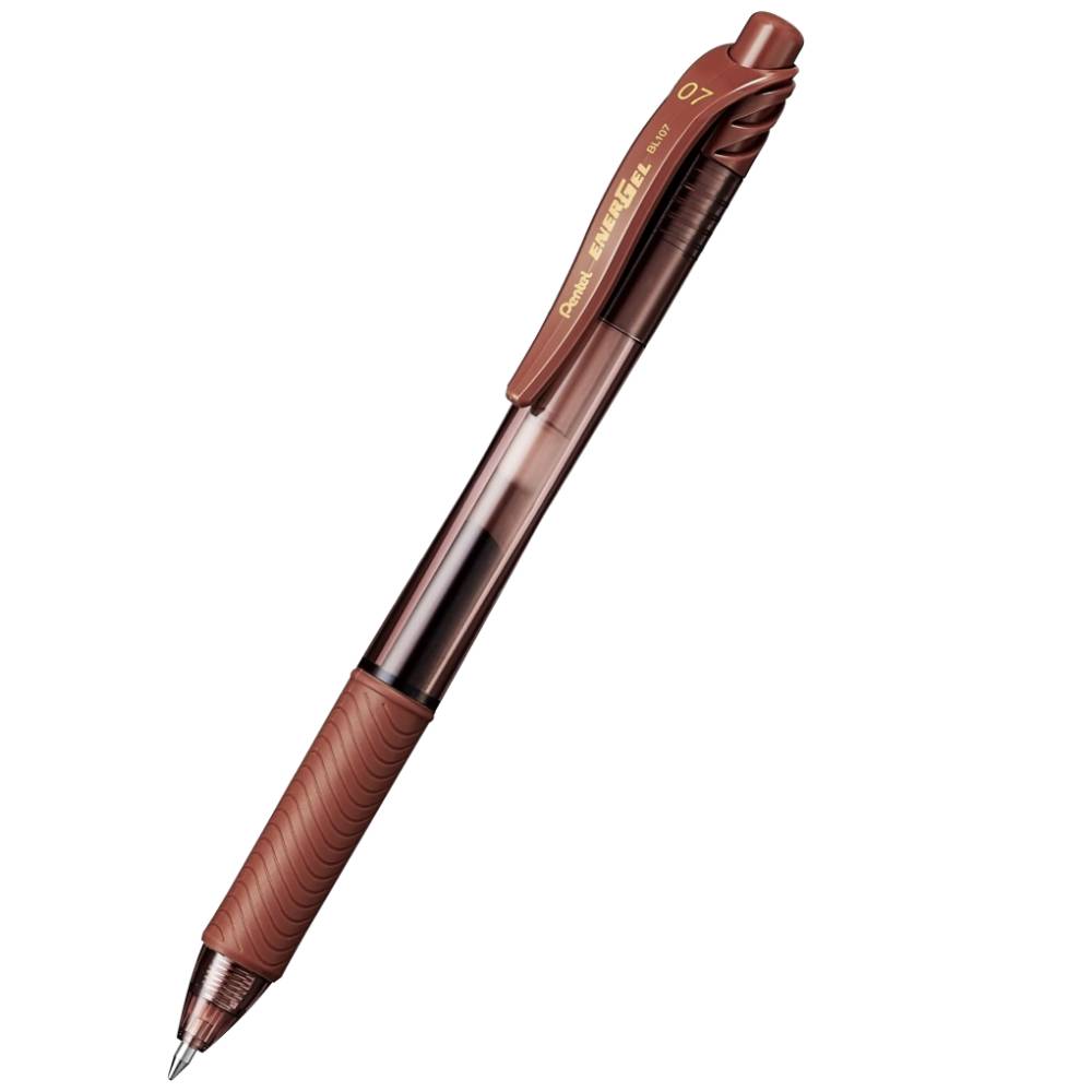 Długopis żelowy bl107 Pentel brązowy.jpg