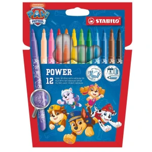 Flamastry 12 kol. Stabilo Power Paw Patrol