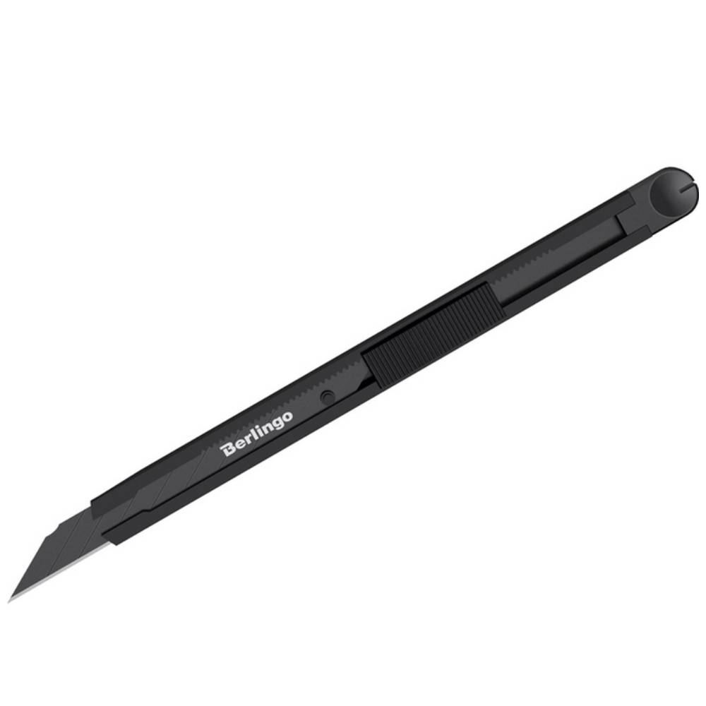 BM4129_1 Nóż Biurowy 9mm Berlingo Double Black Metalowy.jpg